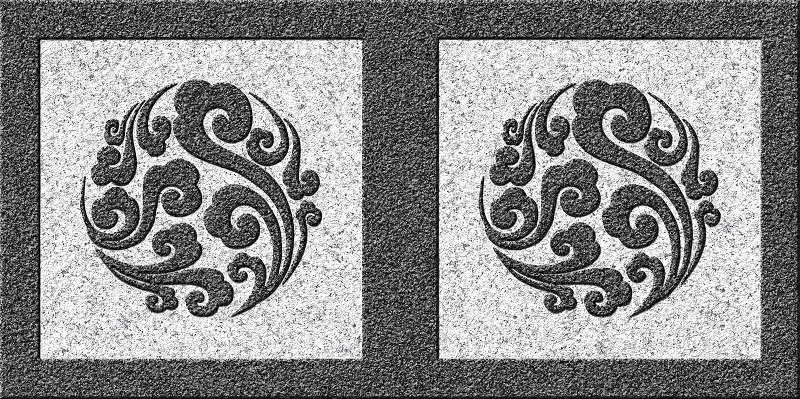 祥云-芝麻白配芝麻黑