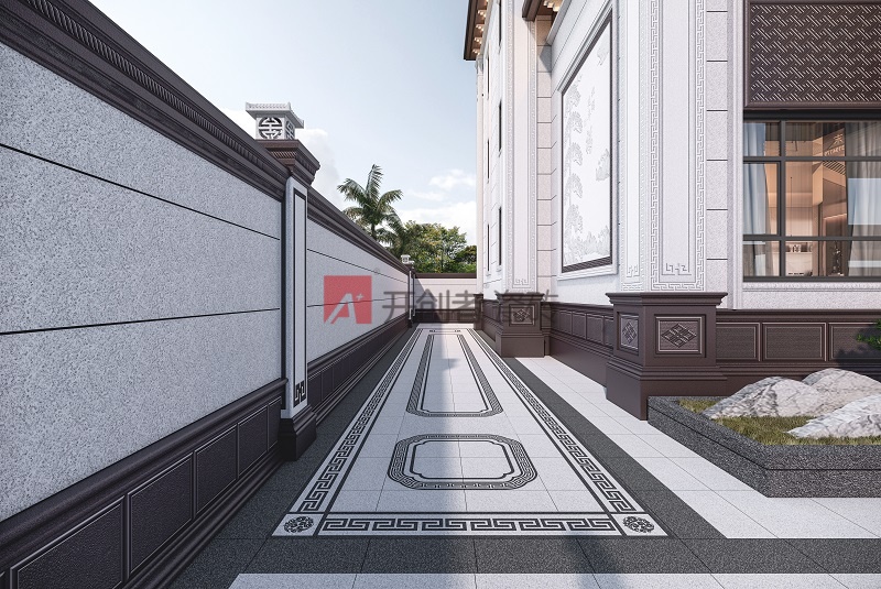 福寿图-芝麻白配深灰