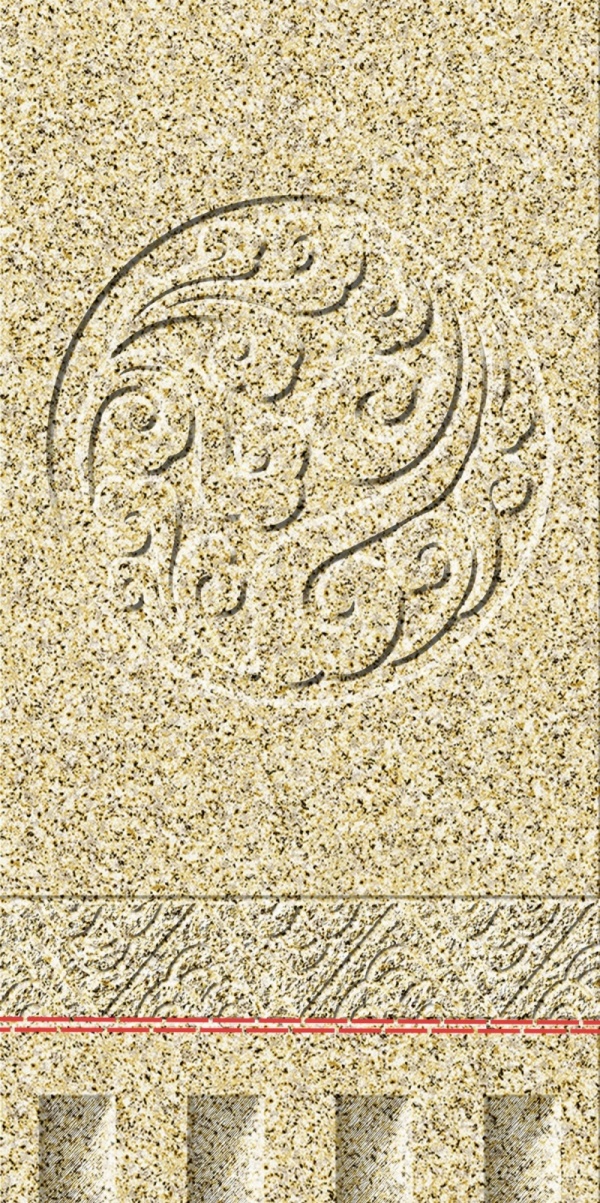 黄金麻祥云.规格：400x800