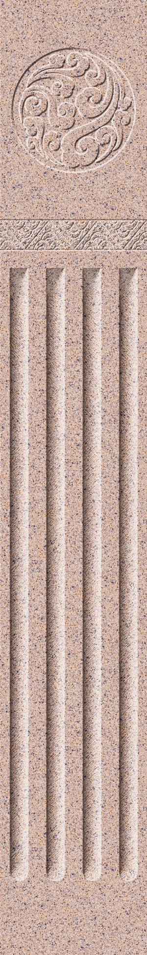 金沙红-祥云凹凸板