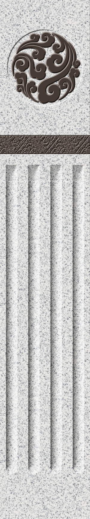 深咖+芝麻白-祥云凹凸板