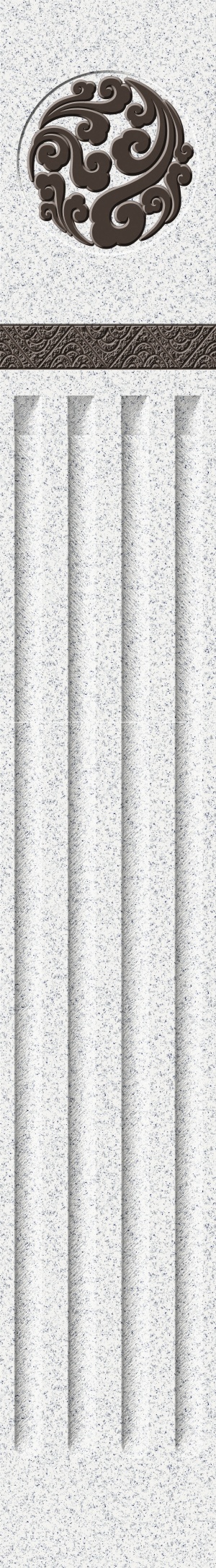 深咖+云石白-加厚祥云凹凸板