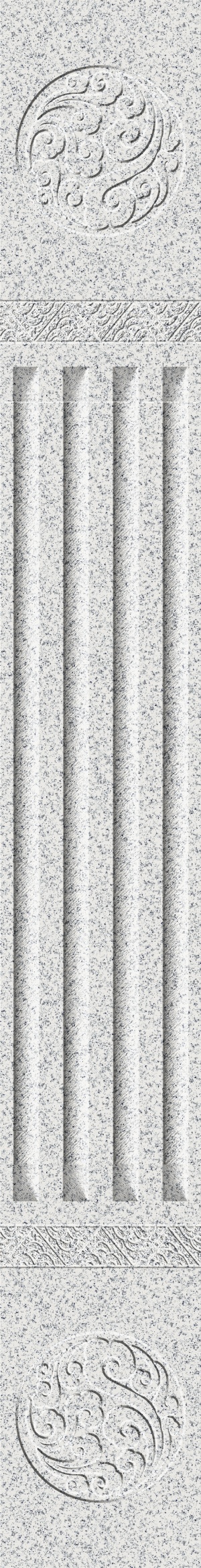 芝麻白-加厚双祥云凹凸板