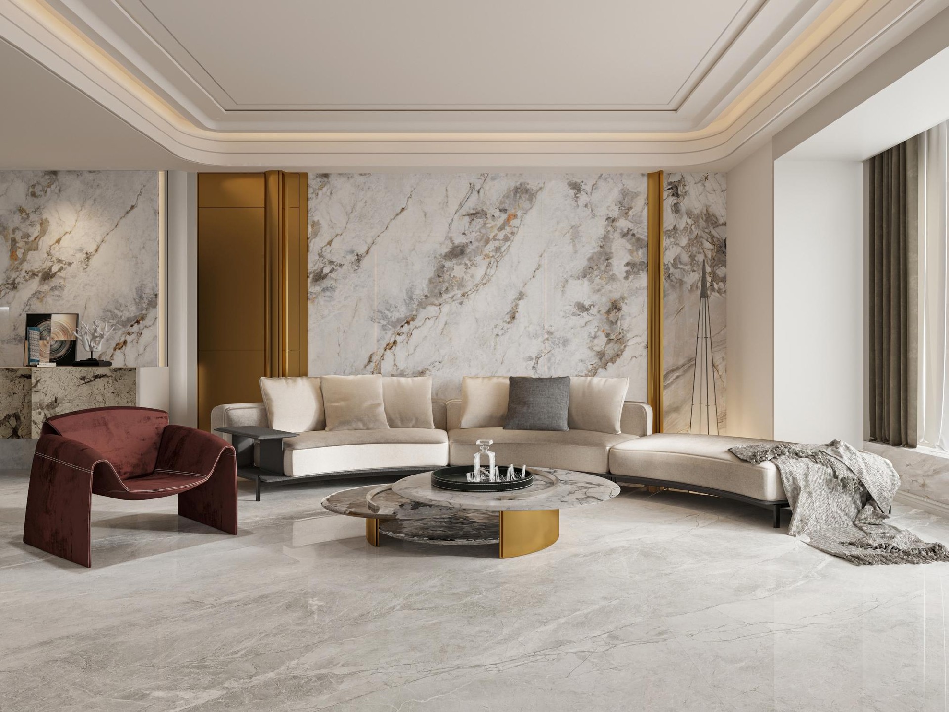 亮光 1224TRS-931-海洋金-上下左右连