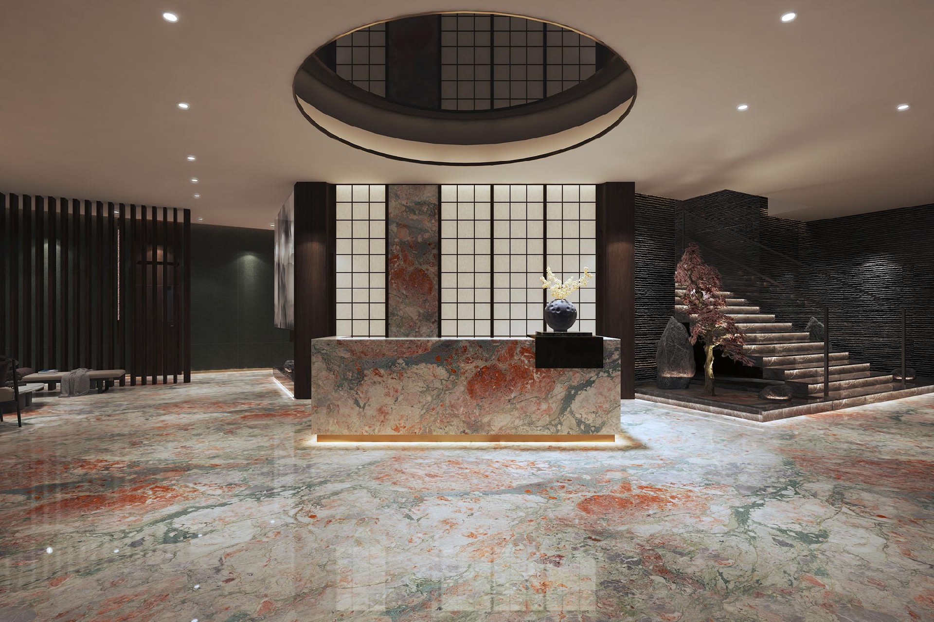 亮光80260TRS-911-四季烟粉-上下左右连