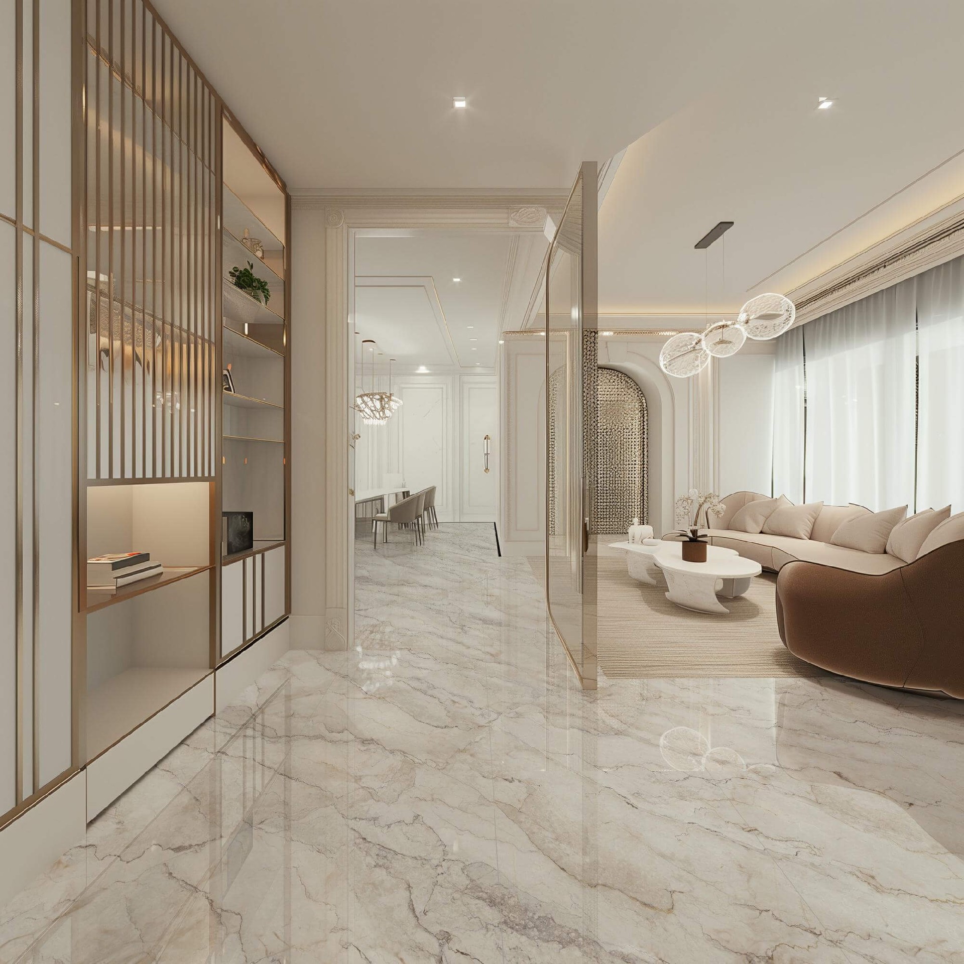 亮光80260TRS-721-烟雨江南-上下左右连