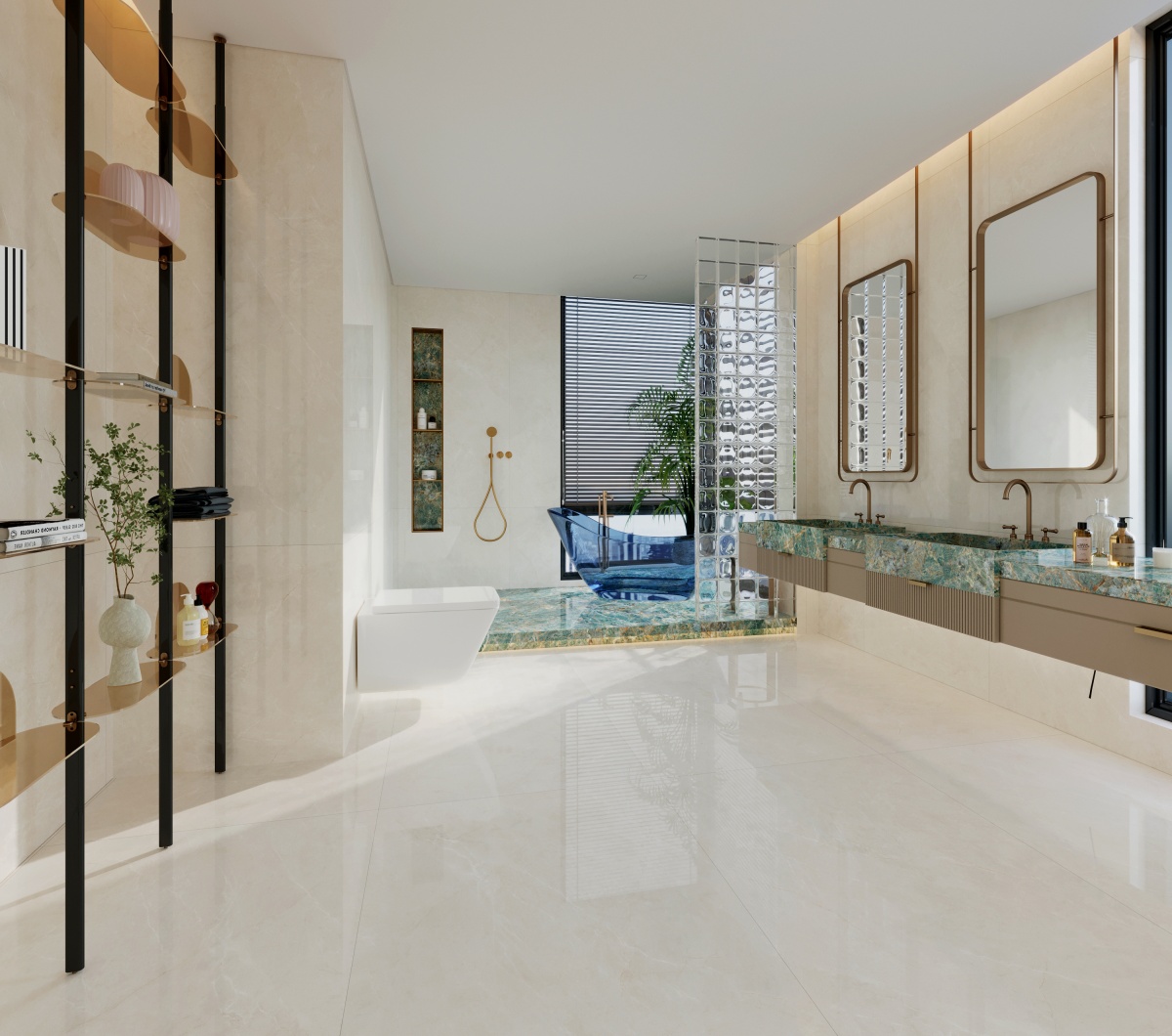 亮光 大理石自然切面 918GT1206 奥斯曼浅灰 一石六面 自然切面 亮光通体