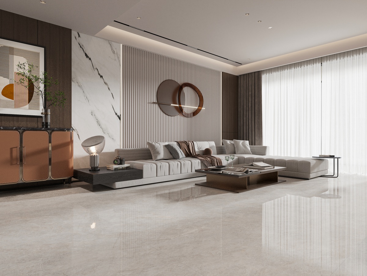 亮光 4406678青云灰 一石七面 自然切面