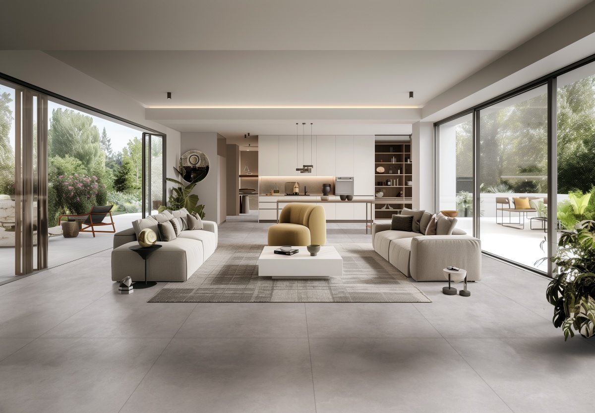 715SR809马可浅灰 一石五面 自然切面 哑光(金丝绒)