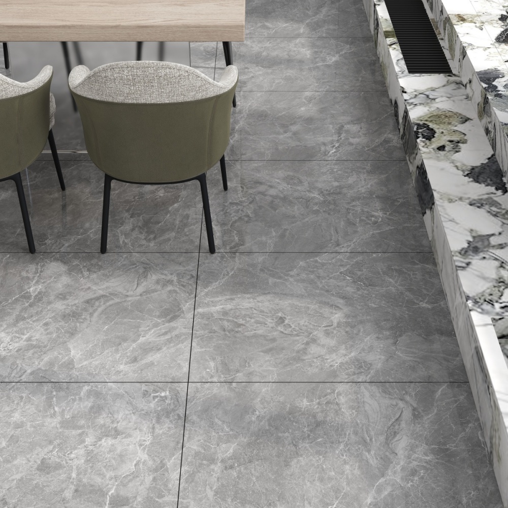 GT715051泰坦灰 一石五面 自由连纹 亮光通体