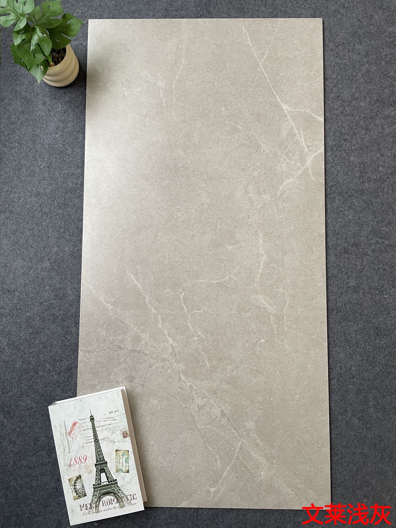 TER612812文莱浅灰 哑光 一石五面 自然切面 超耐磨天鹅绒