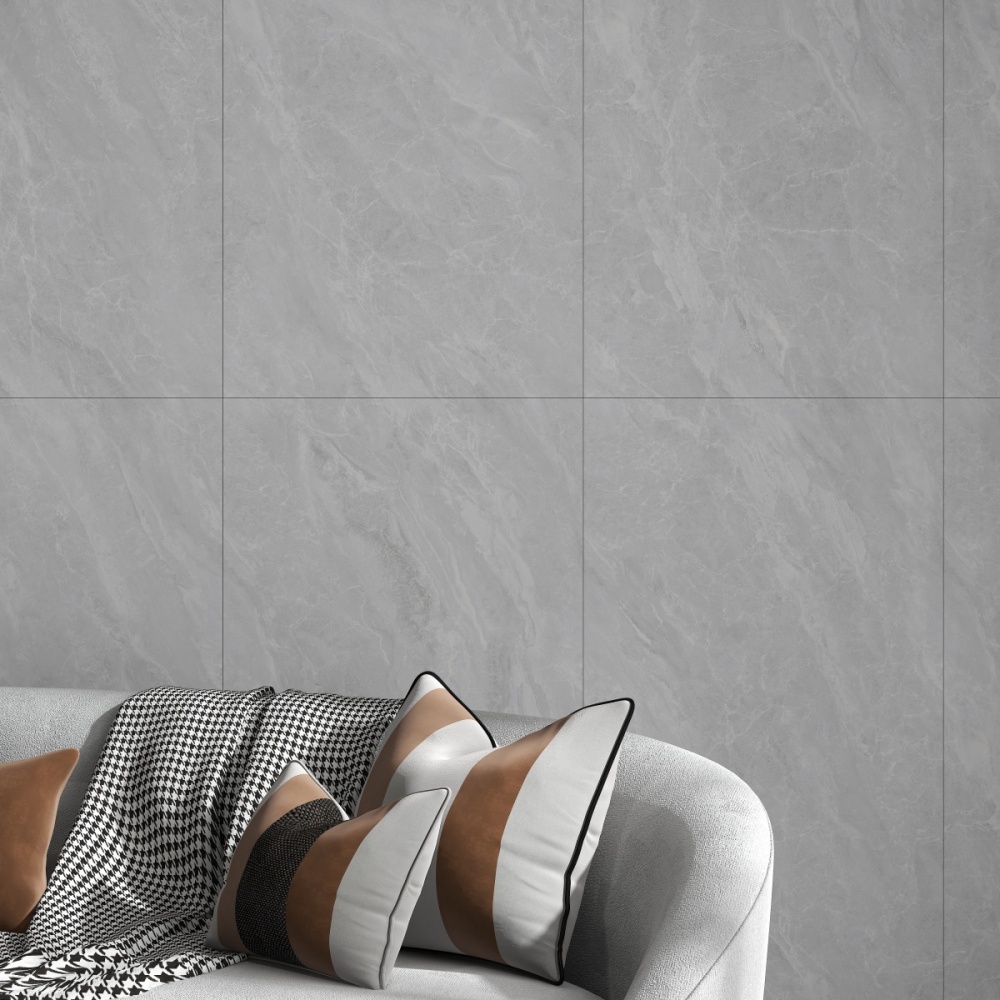 亮光 通体超平釉 JM61206太平洋灰 一石五面 自由连纹 亮光通体