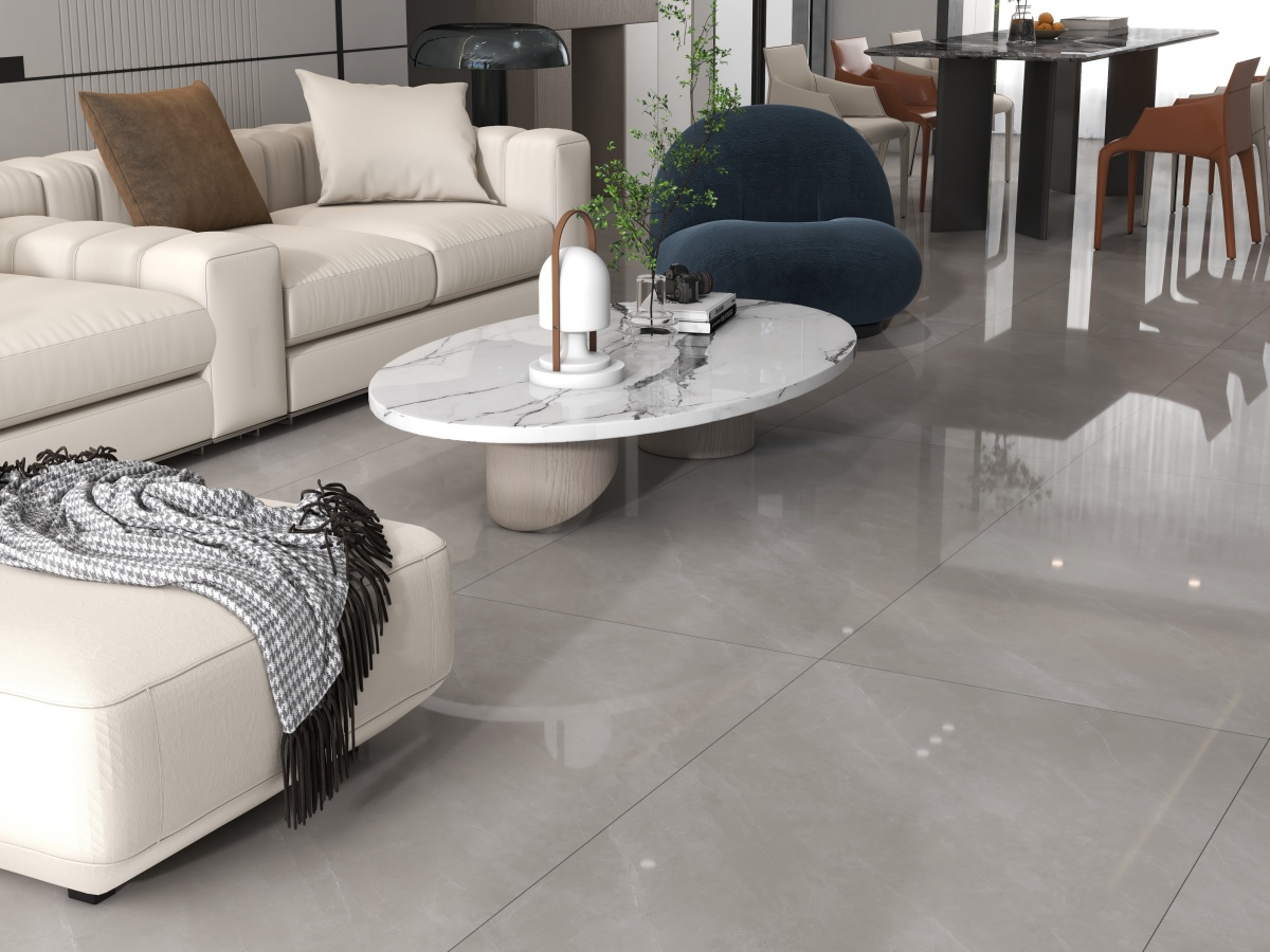 亮光 超晶通体大理石 612GT016雾岚岩 一石五面 自由连纹 亮光通体