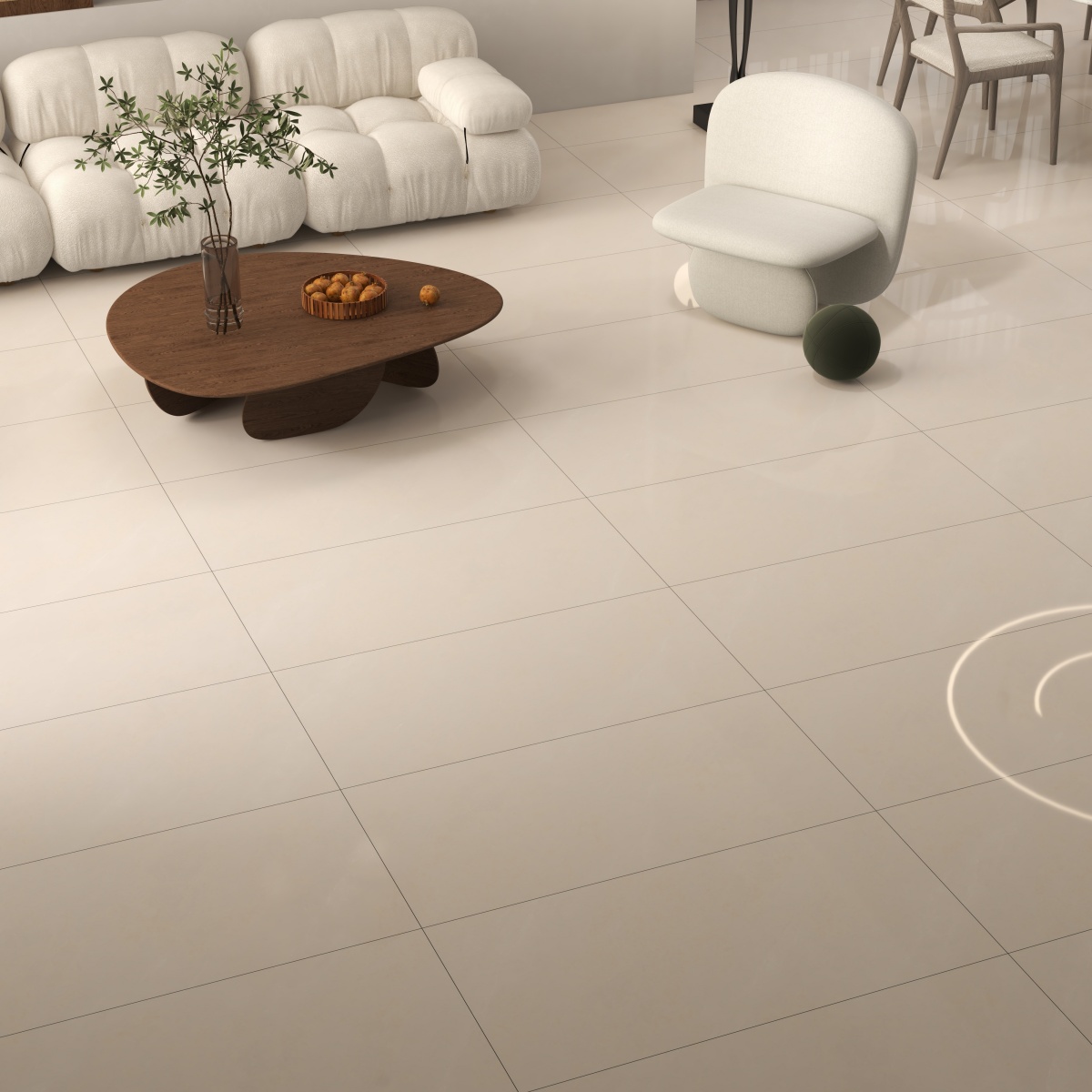 亮光 超晶通体大理石 LS612105素黄 一石五面 自由连纹 亮光通体