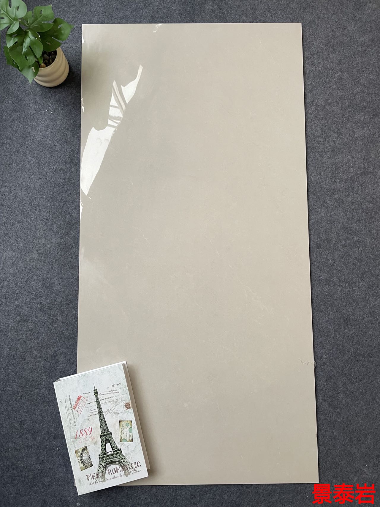 亮光 超晶通体大理石 612GT211景泰岩 一石五面 自由连纹 亮光通体