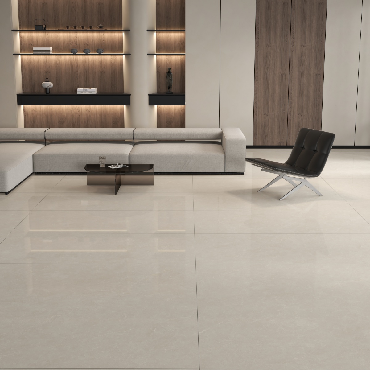 亮光 超晶通体大理石 612GT211景泰岩 一石五面 自由连纹 亮光通体