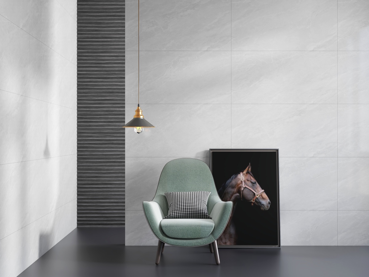 亮光 超晶通体大理石 TC126501佛山灰 一石五面 自由连纹 亮光通体