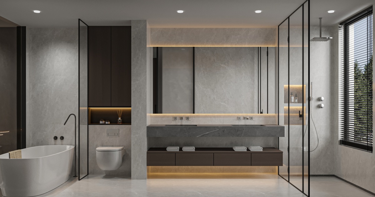 哑光 超耐磨素色  NS4832M楚门浅灰 一石四面 自然切面 肌肤釉 15°柔光 4级超耐磨 0.04%超低吸水率